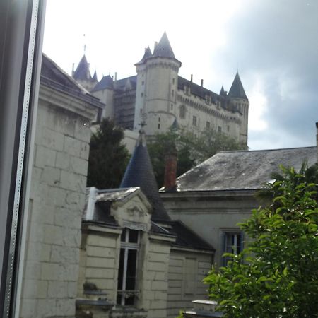 Vue Sur Chateau Et Loire Saumur Buitenkant foto